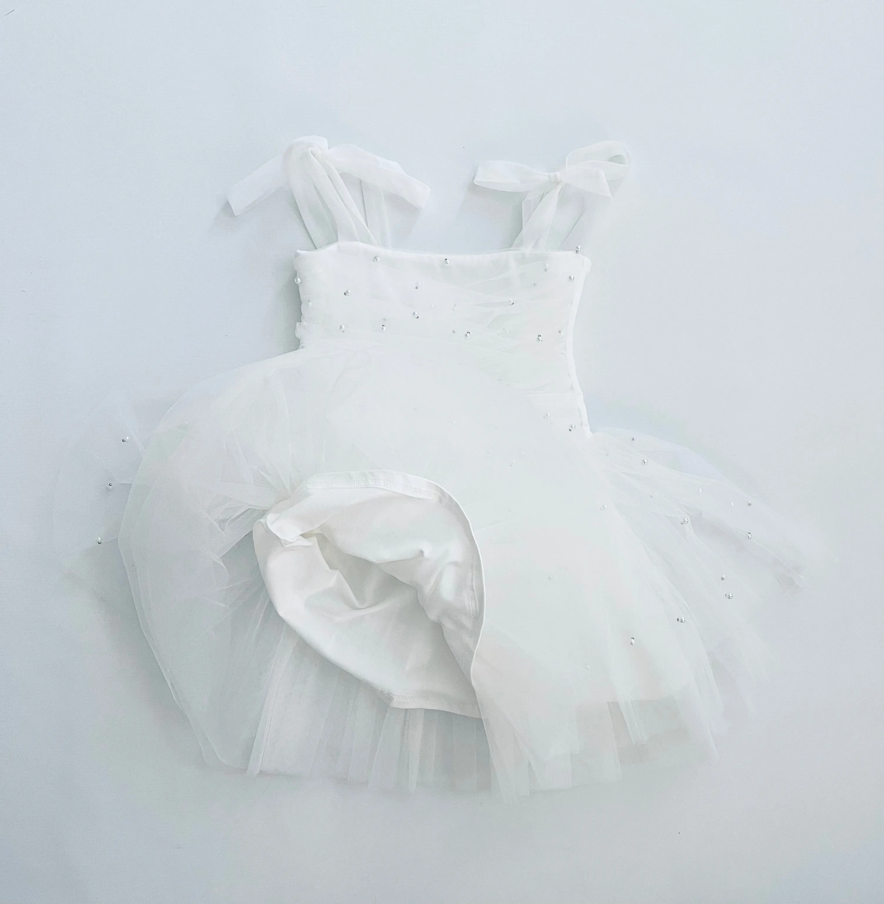 DOLLY® PEARL TULLE BALLERINA DRESS white  ⚪