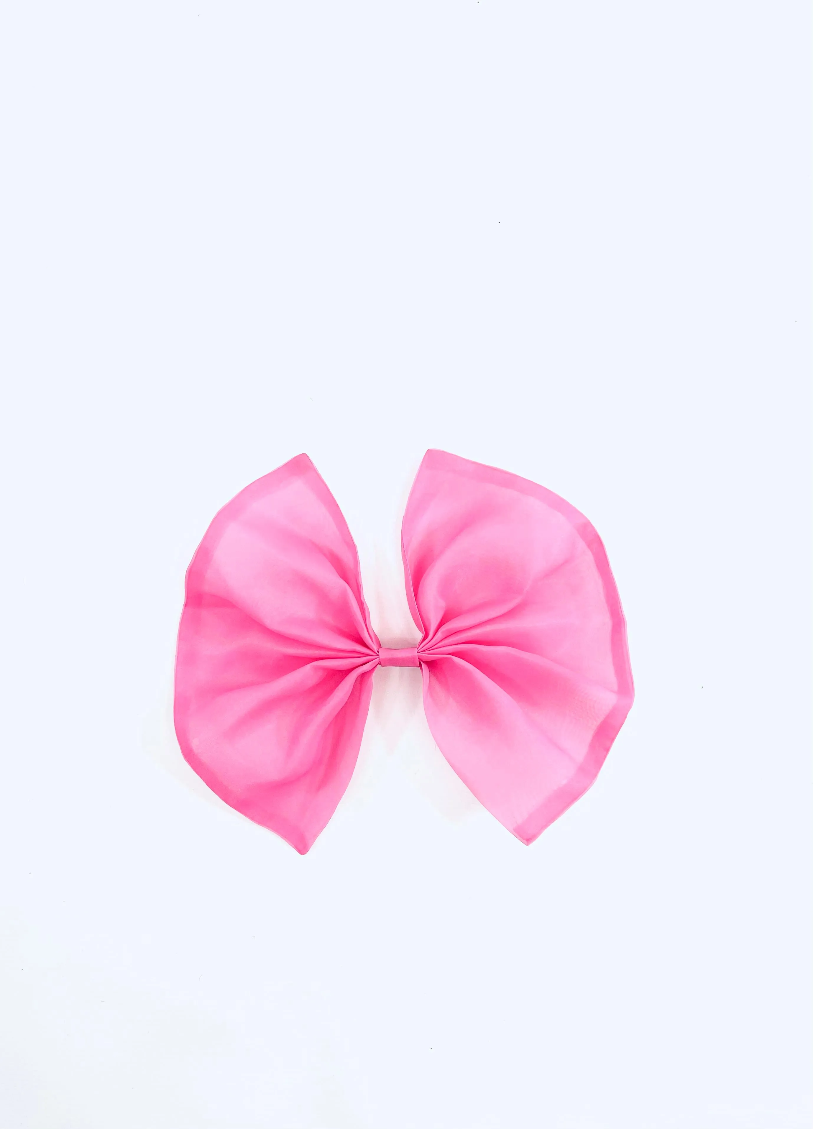 DOLLY PINK PLEASE! BIG ORGANZA HAIR BOW Aurora Bubblegum pink