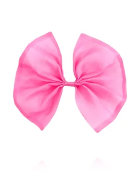 DOLLY PINK PLEASE! BIG ORGANZA HAIR BOW Aurora Bubblegum pink