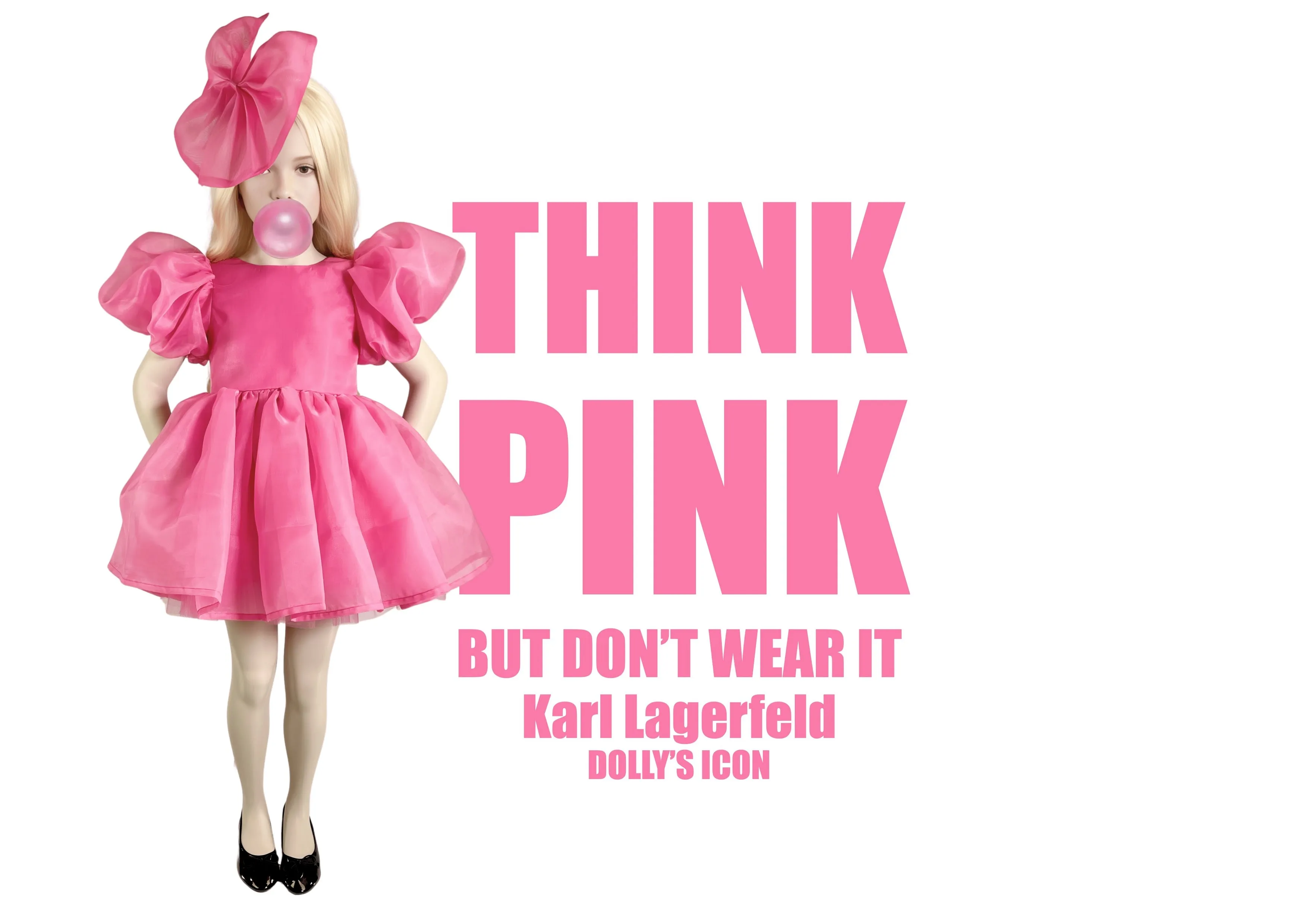 DOLLY PINK PLEASE! BIG ORGANZA HAIR BOW Aurora Bubblegum pink
