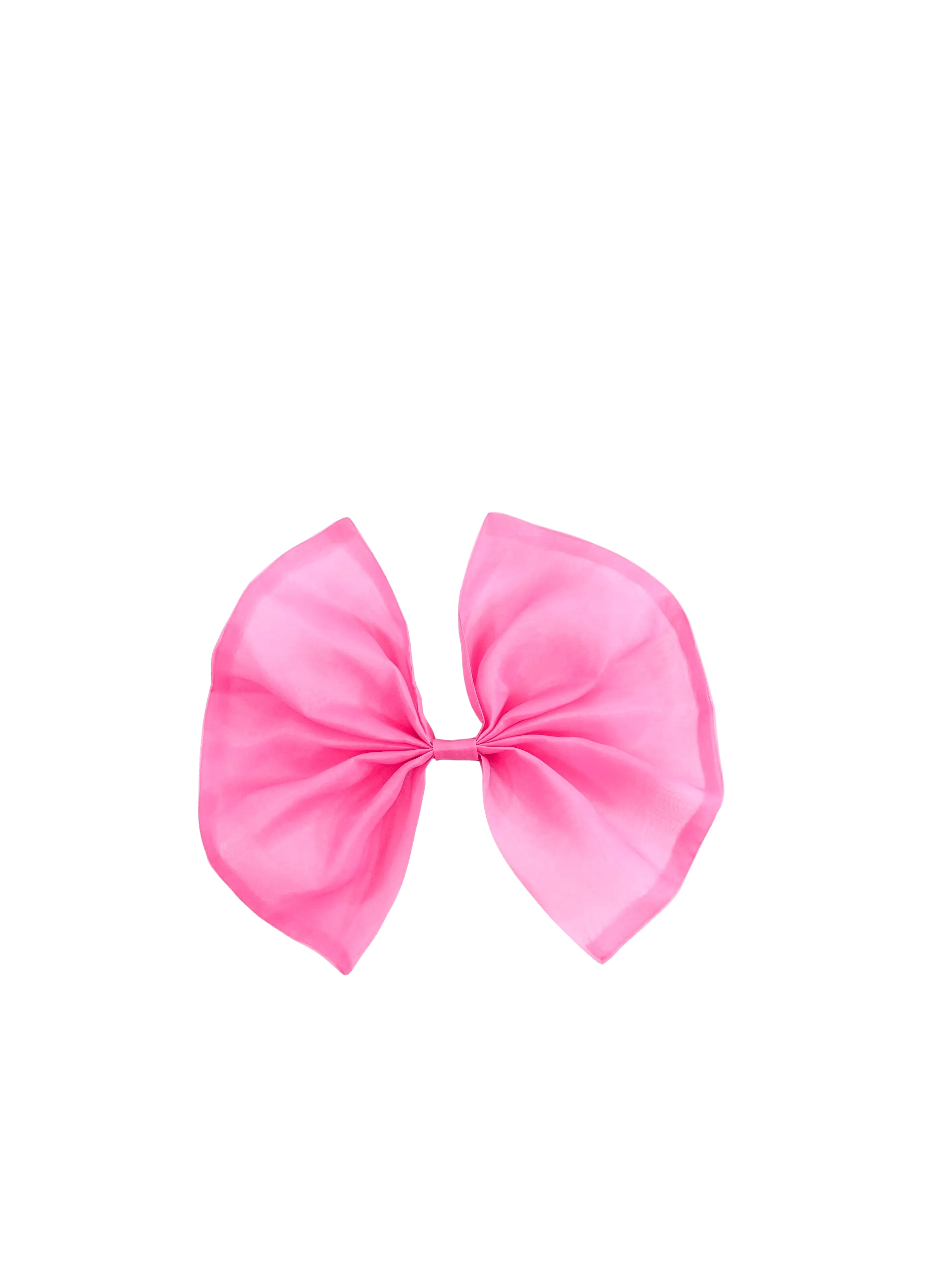 DOLLY PINK PLEASE! BIG ORGANZA HAIR BOW Aurora Bubblegum pink