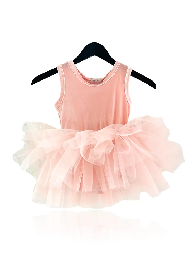 DOLLY TIMELESS VELVET TUTU DRESS pink
