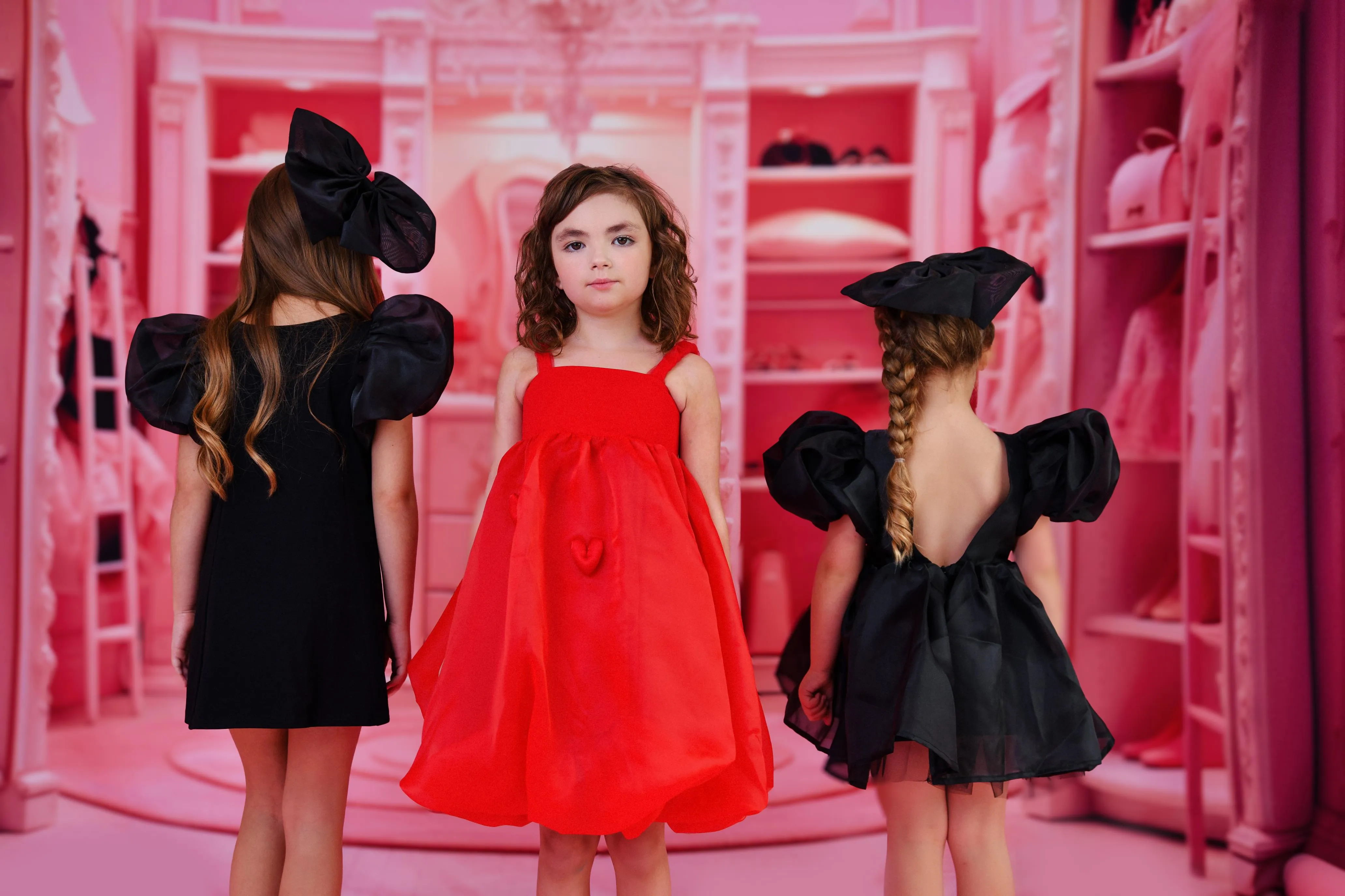DOLLY WORLD BIG ORGANZA HAIR BOW black