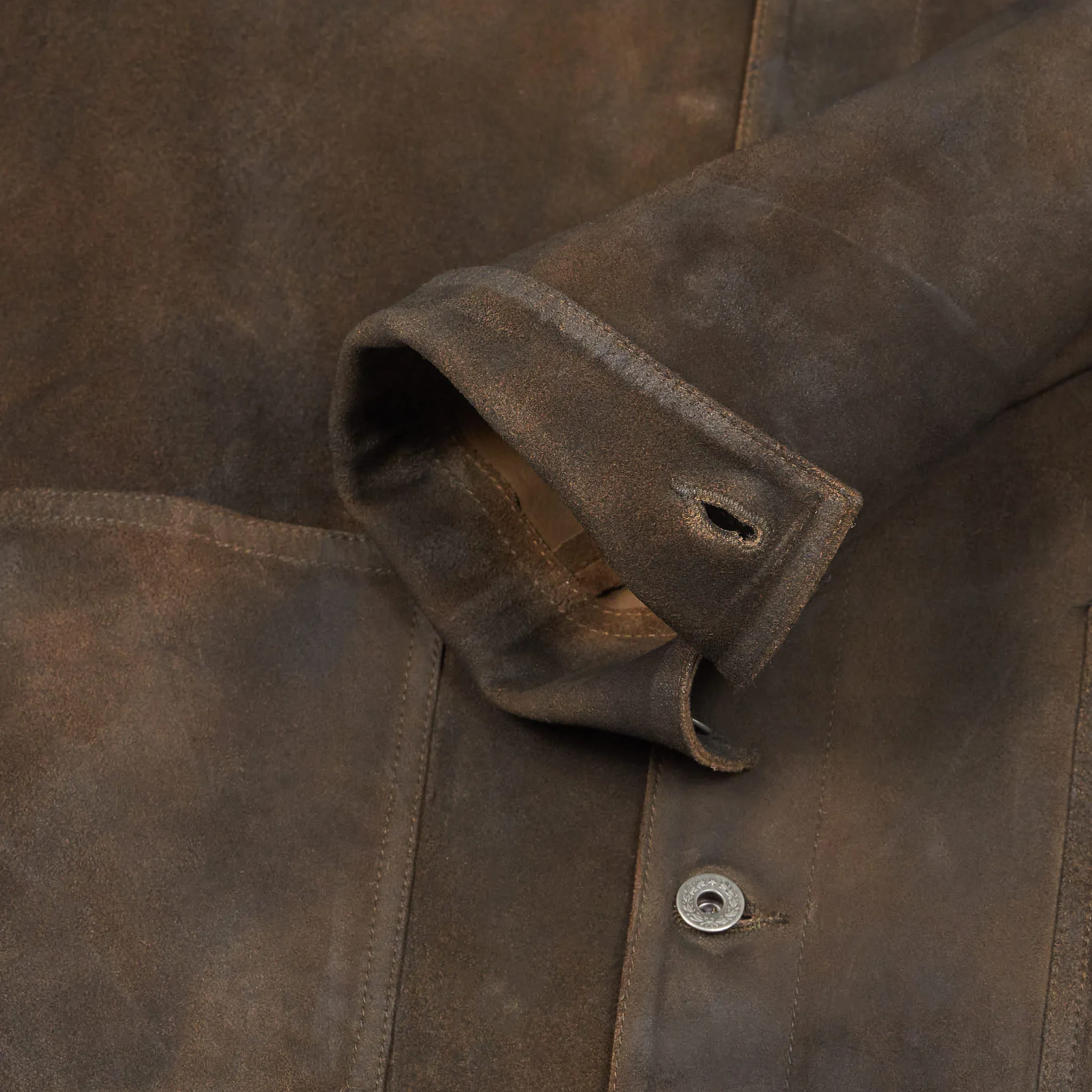 Double RL Roughout Unlined Leather Work Jacket