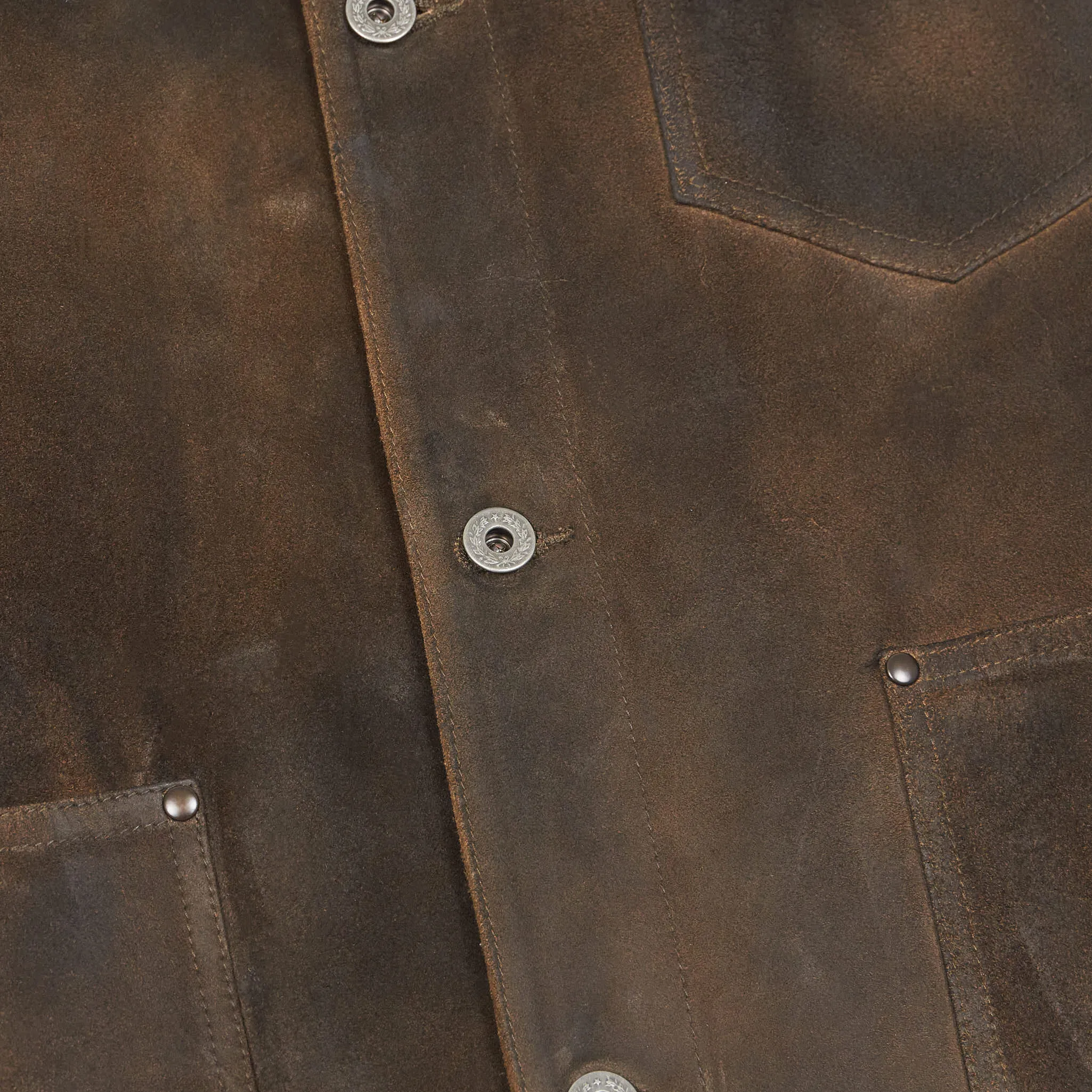Double RL Roughout Unlined Leather Work Jacket