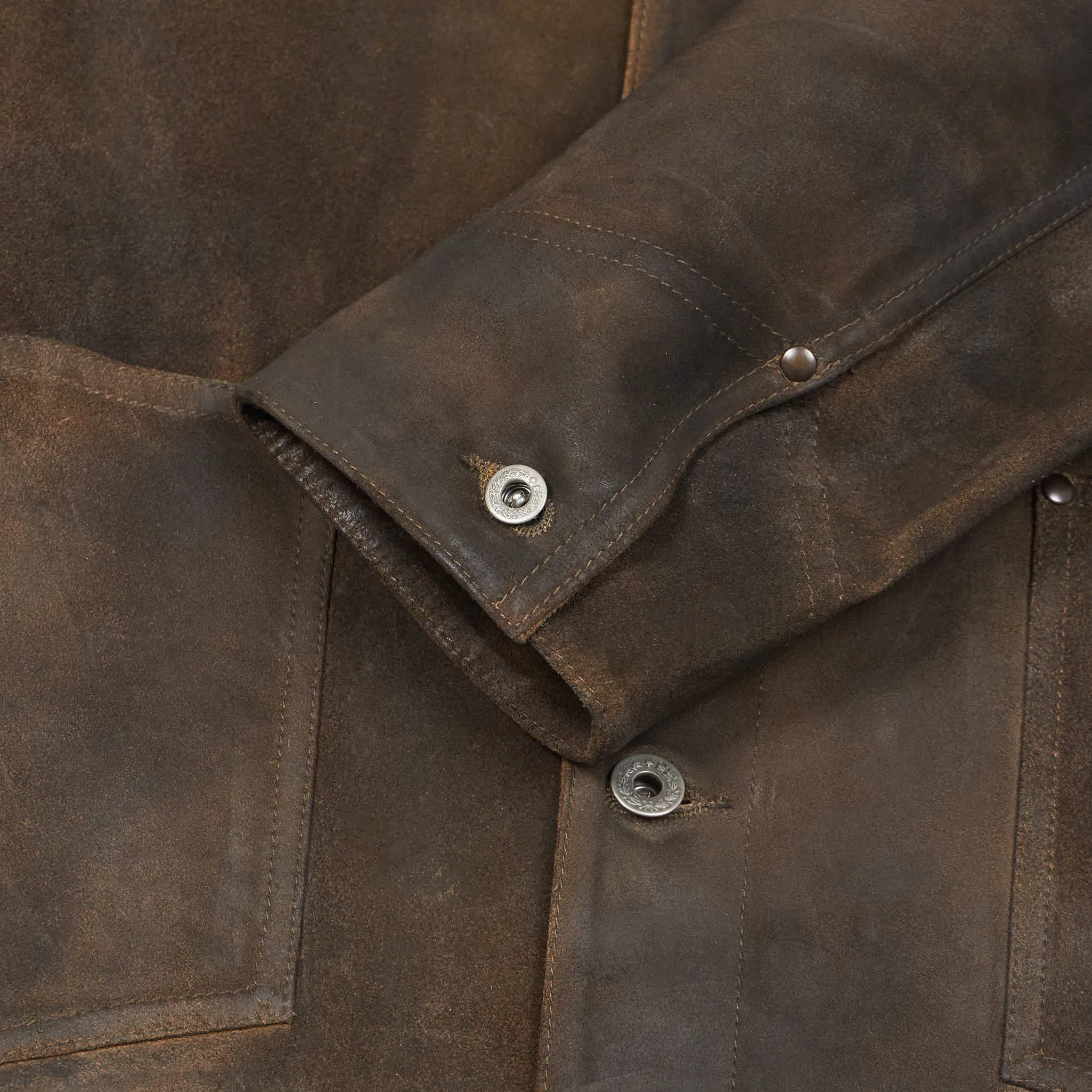 Double RL Roughout Unlined Leather Work Jacket