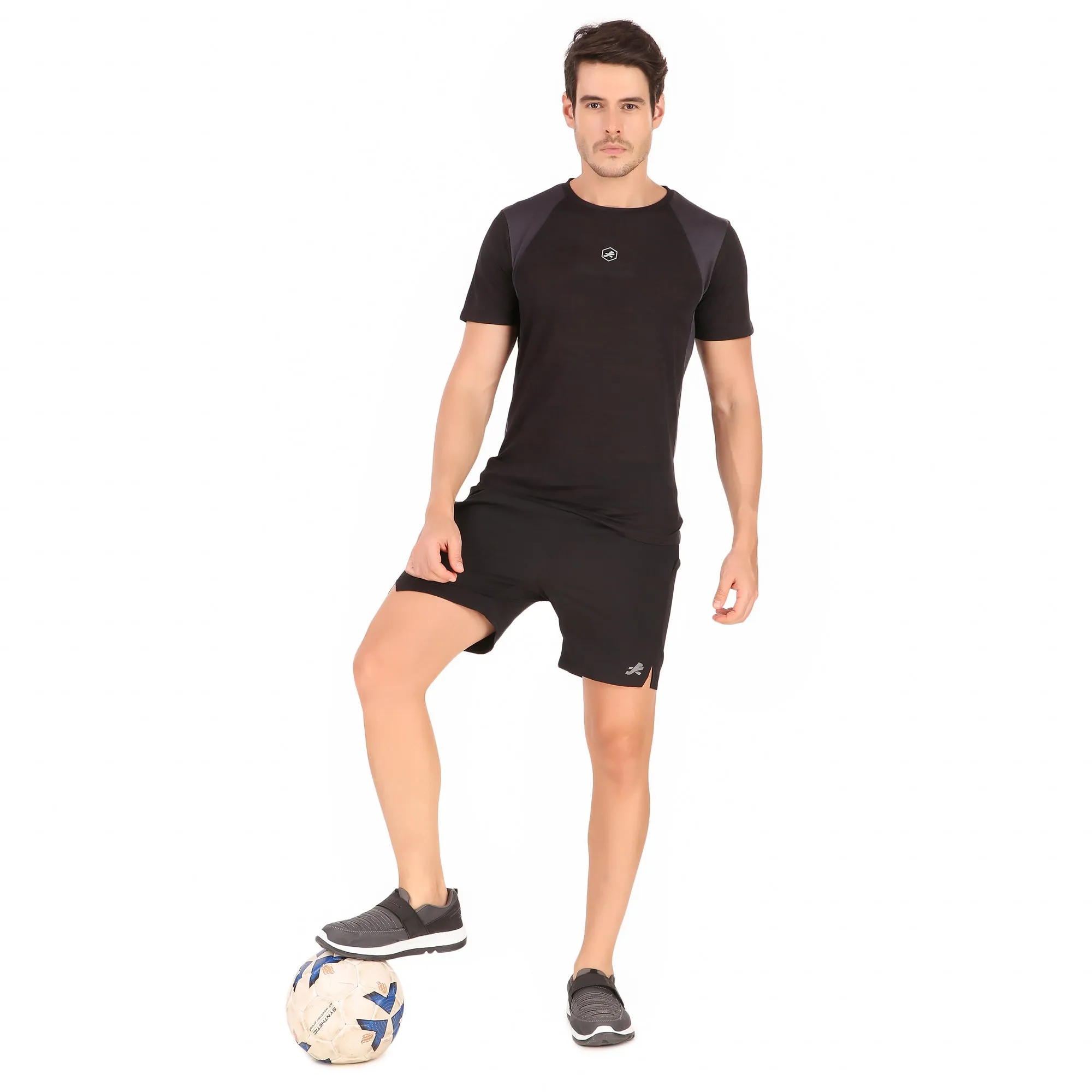 Elevate Performance Tshirt For Men (Grey/Black)