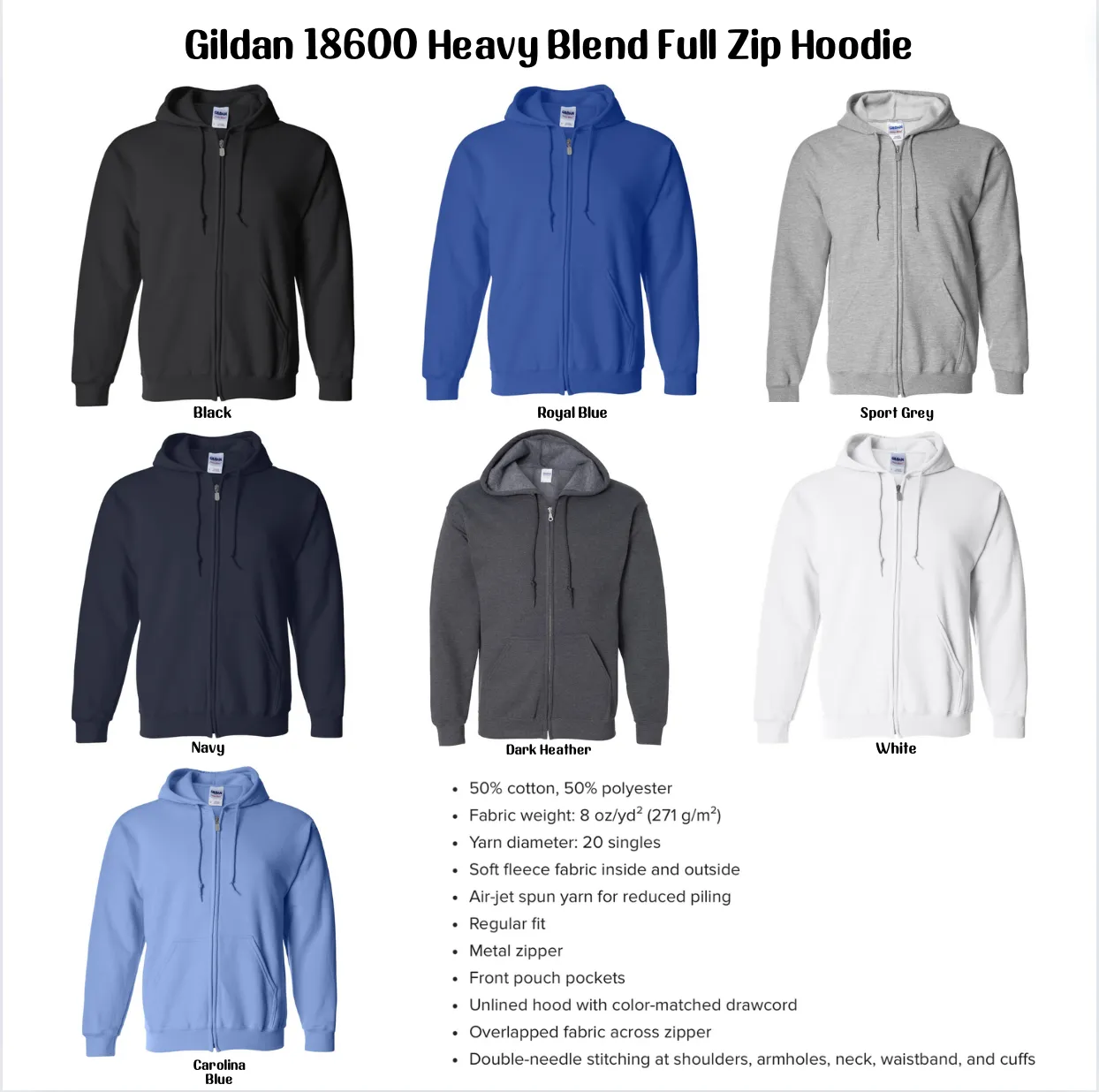 Embroidered Full-Zip Hoodie: Intensive Care Unit RN