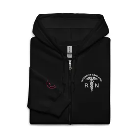 Embroidered Full-Zip Hoodie: Intensive Care Unit RN