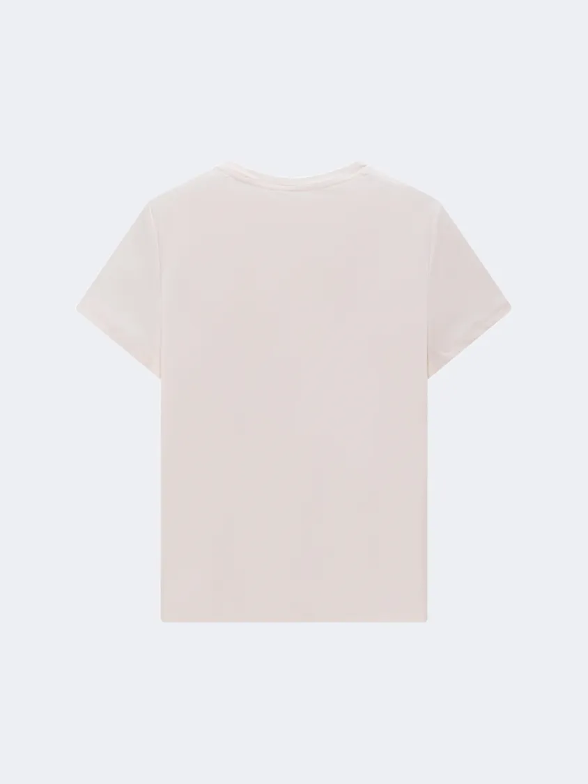 Erke Crew Women Training T-Shirt Seashell Pink