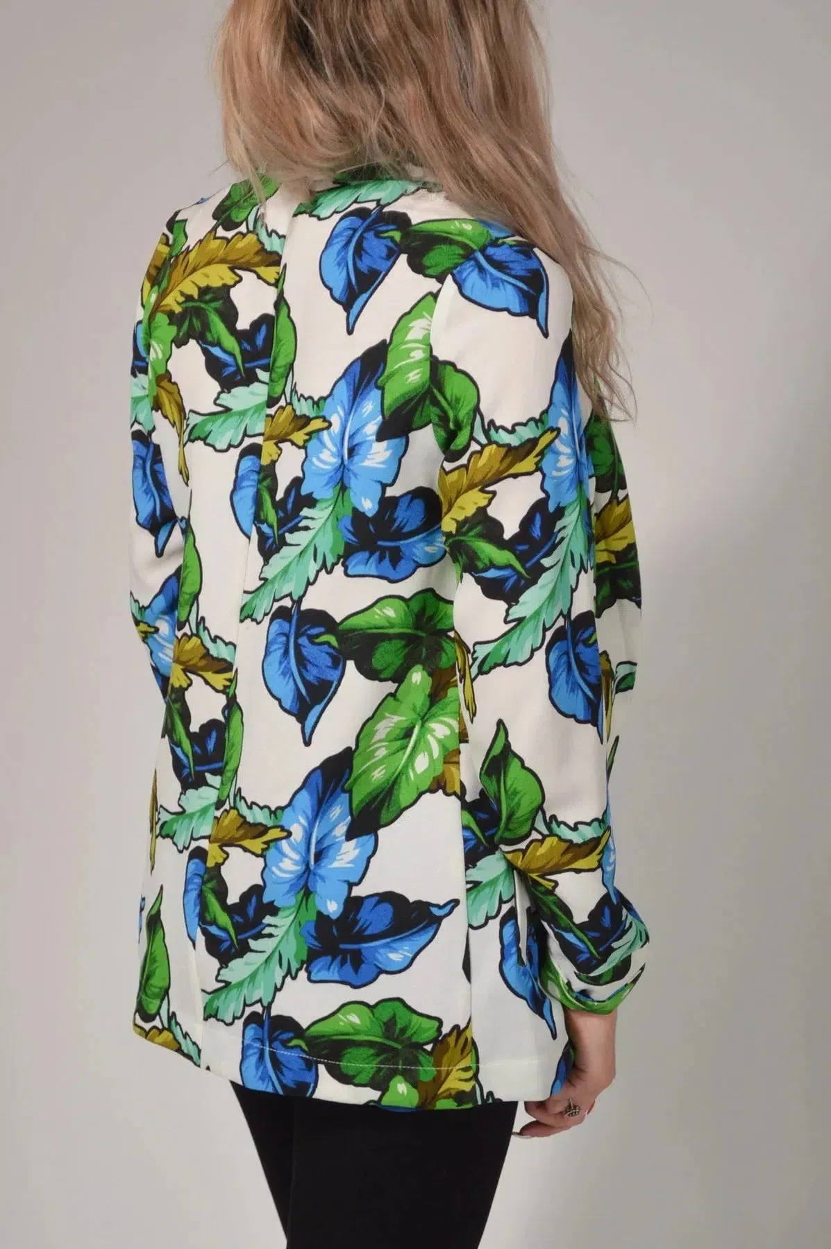 Floral Long Unlined Jacket