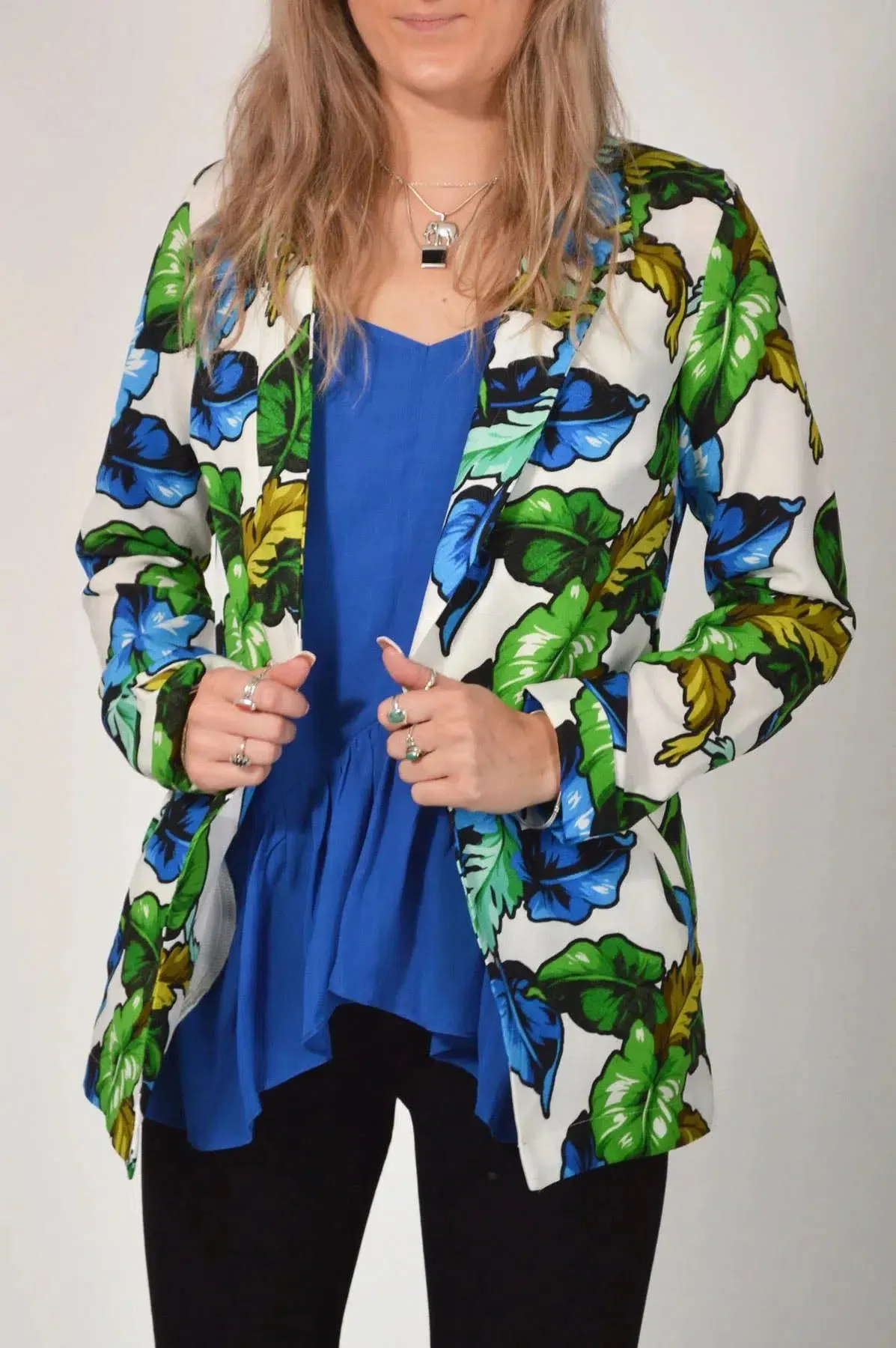 Floral Long Unlined Jacket