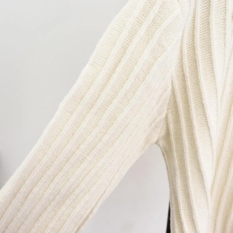 Flower Embroidered Knitted Cardigan