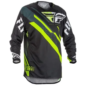 Fly Racing Evolution 2.0 Youth Black/Hi-Viz/White Motocross Jersey