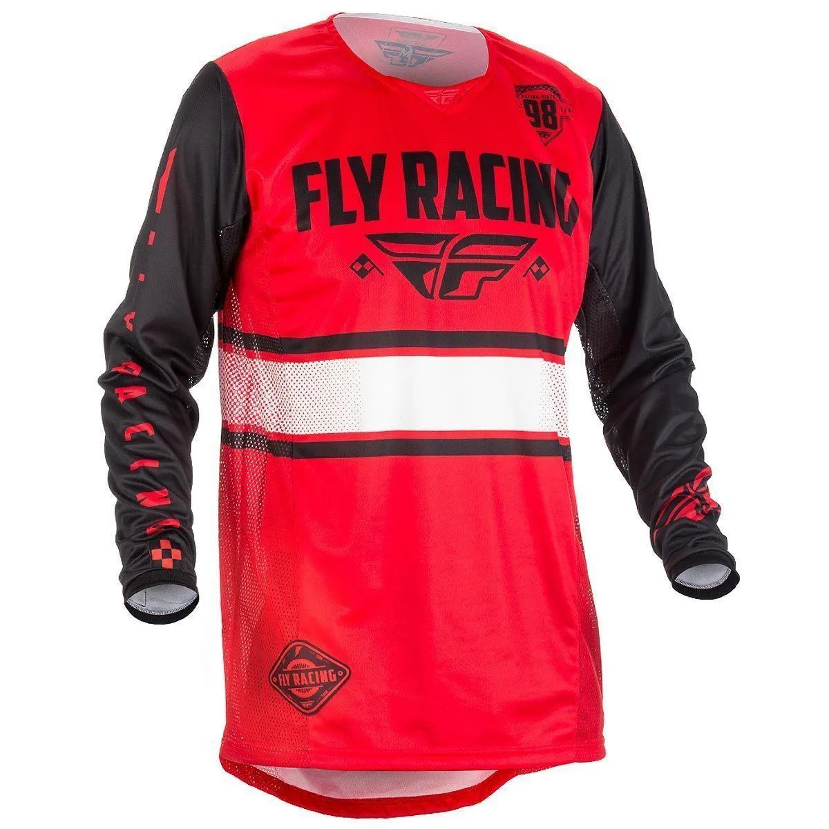 Fly Racing Kinetic Era Men's Red/Black Motocross Jersey