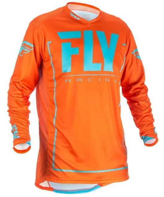 Fly Racing Lite Hydrogen Men's Orange/Blue Motocross Jersey