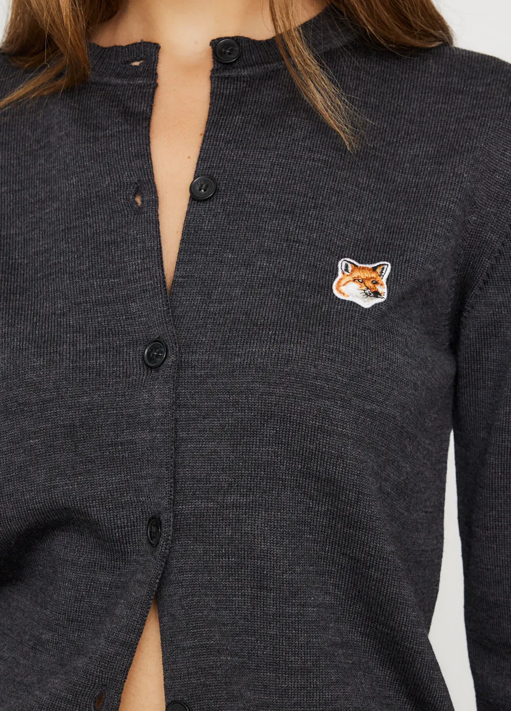 Fox Head Patch Adjusted Cardigan