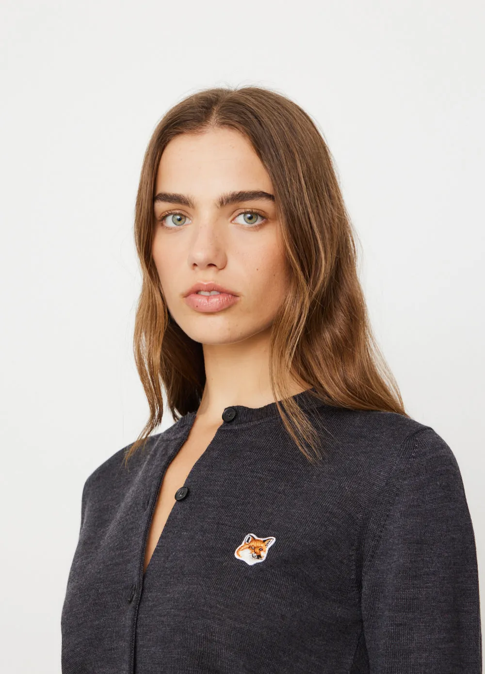 Fox Head Patch Adjusted Cardigan