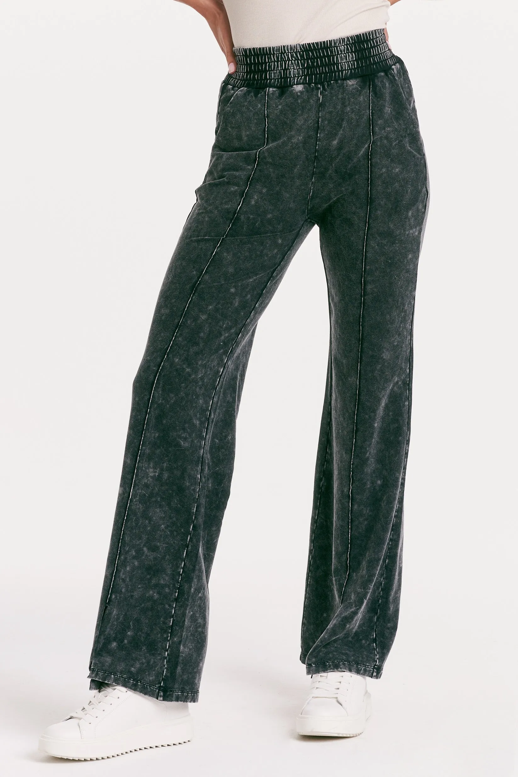 FRANCINE SWEATPANT BLACK VINTAGE WASHED