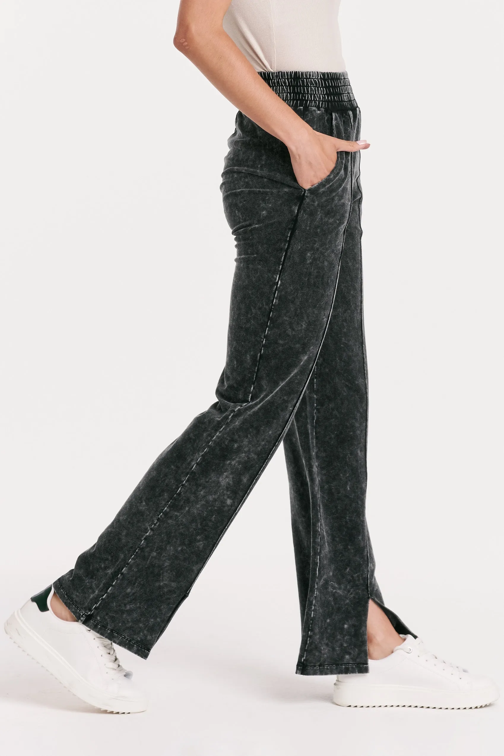 FRANCINE SWEATPANT BLACK VINTAGE WASHED