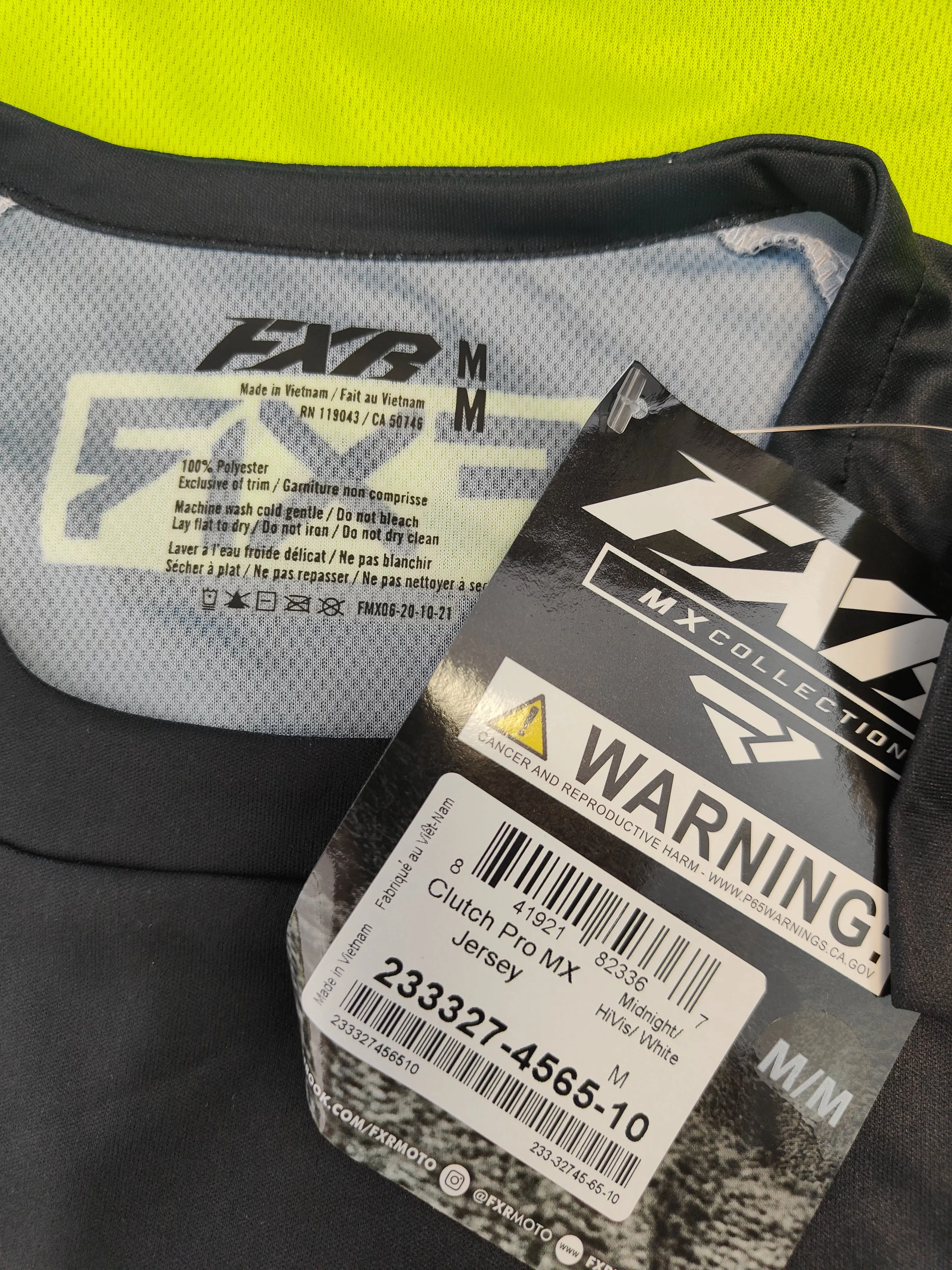 FXR Clutch Pro MX Jersey Midnight/HiVis/White M