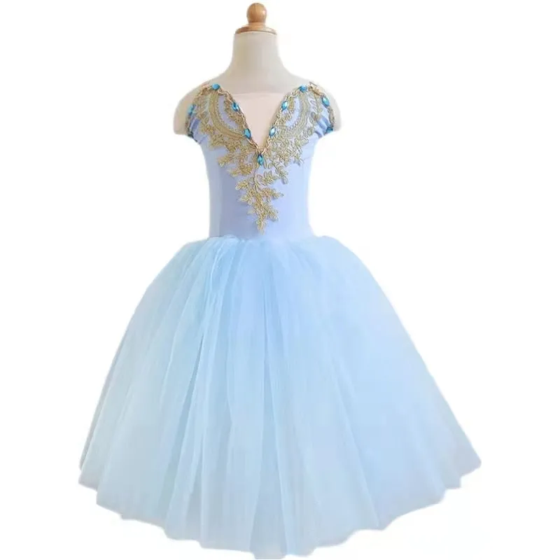 Girls Ballet Tutu Dress Leotard Dresses Princess Ballerina Dance Costume