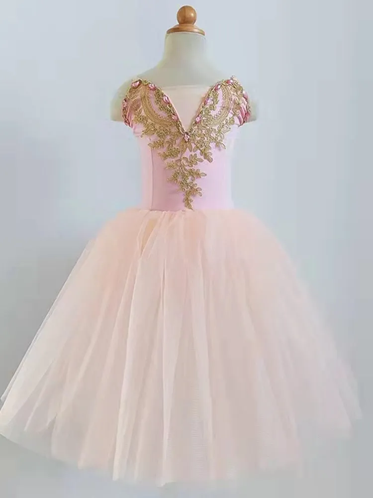 Girls Ballet Tutu Dress Leotard Dresses Princess Ballerina Dance Costume