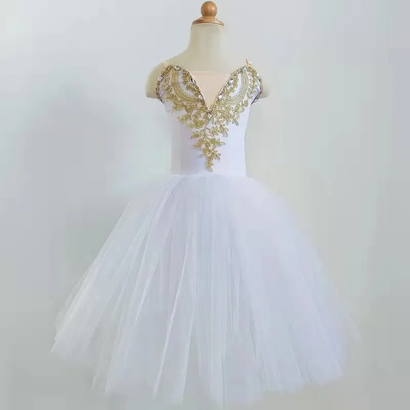 Girls Ballet Tutu Dress Leotard Dresses Princess Ballerina Dance Costume