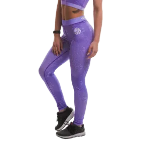 Gold's Gym Sublimated Gym Leggings - Lilac