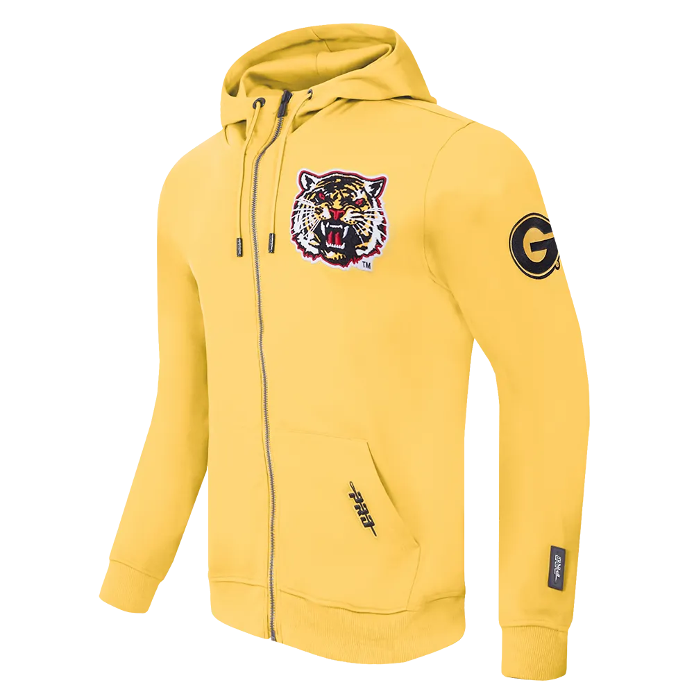 GRAMBLING STATE UNIVERSITY CLASSIC MEN'S FZ PO HOODIE (YELLOW)