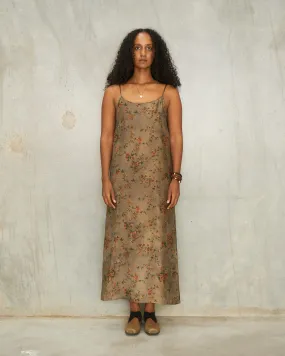 Grey Floral Anaya Dress