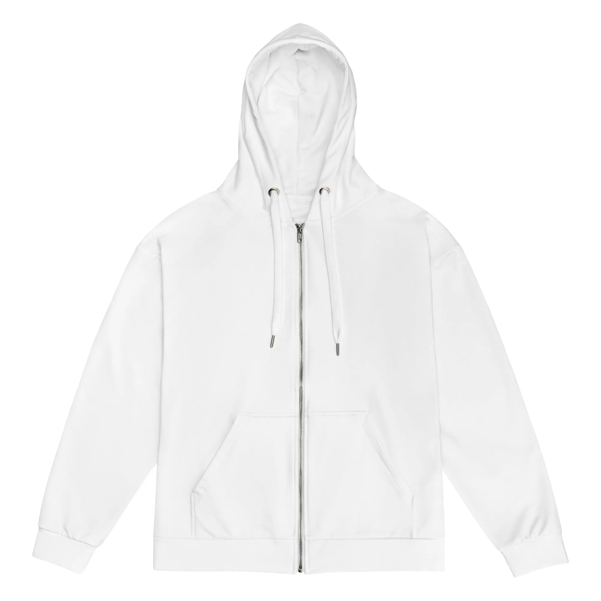 GS GRAPHIX ZIP HOODIE WHITE - WHO RUNS THE WORLD