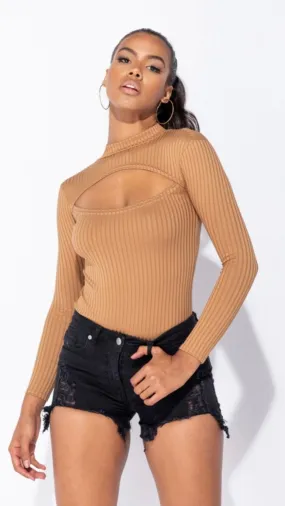 Hailee Bodysuit - Camel