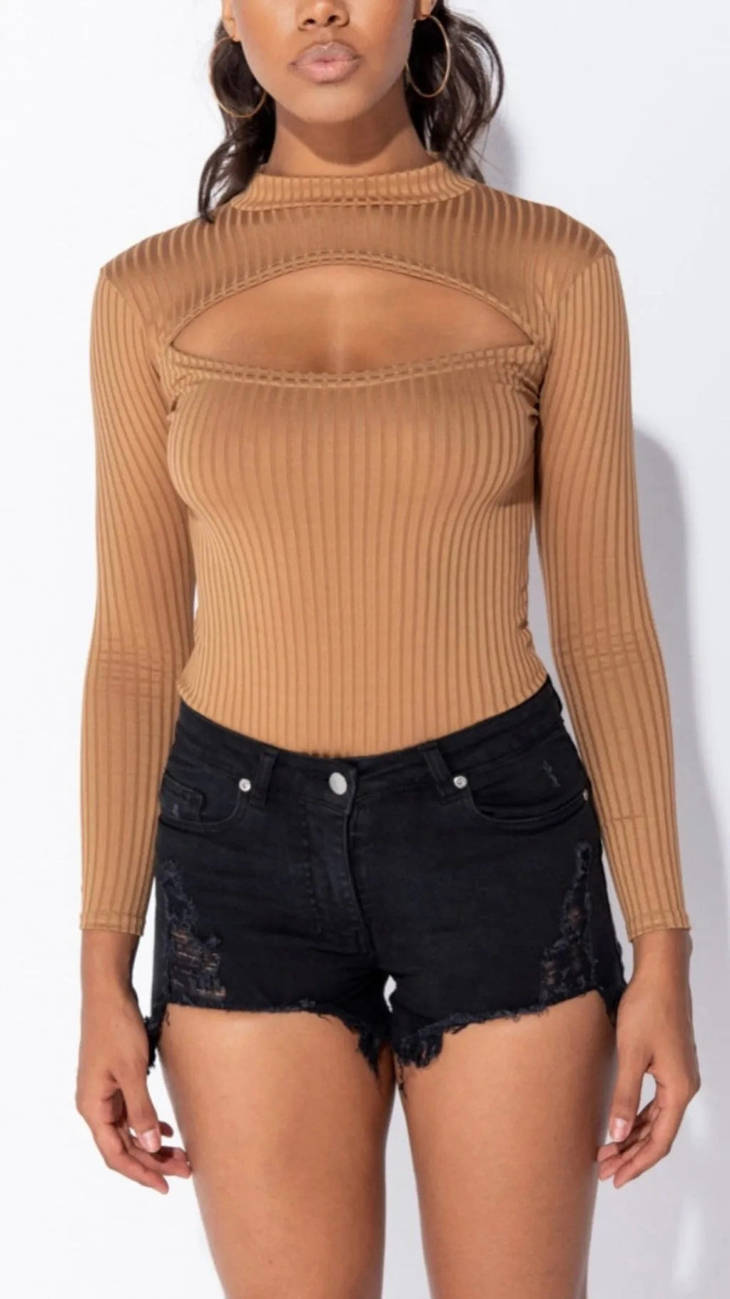Hailee Bodysuit - Camel