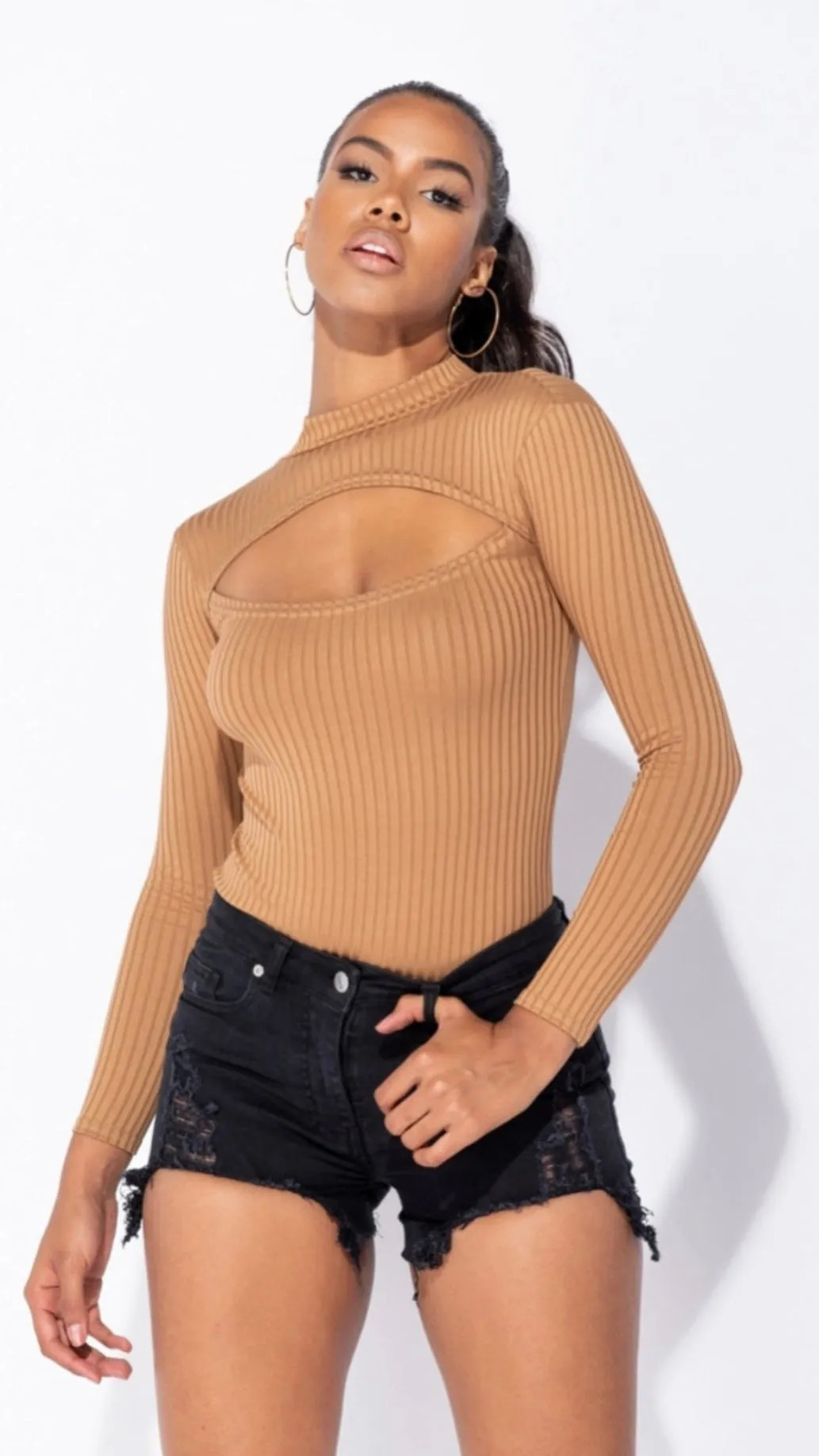 Hailee Bodysuit - Camel