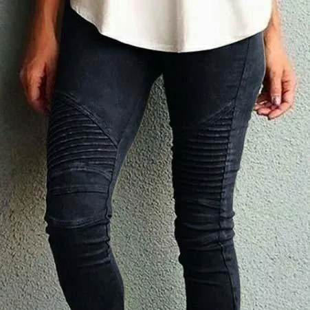 High Waist Stretch Slim-Fit Pants