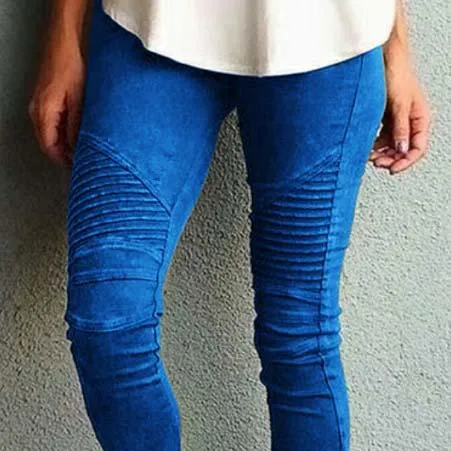 High Waist Stretch Slim-Fit Pants