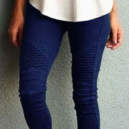 High Waist Stretch Slim-Fit Pants