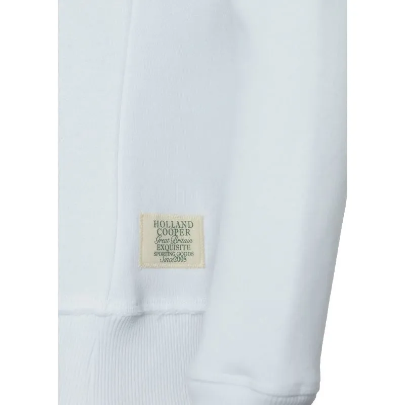 Holland Cooper Varsity Crew Neck Ladies Sweatshirt - White