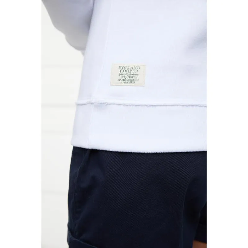Holland Cooper Varsity Crew Neck Ladies Sweatshirt - White