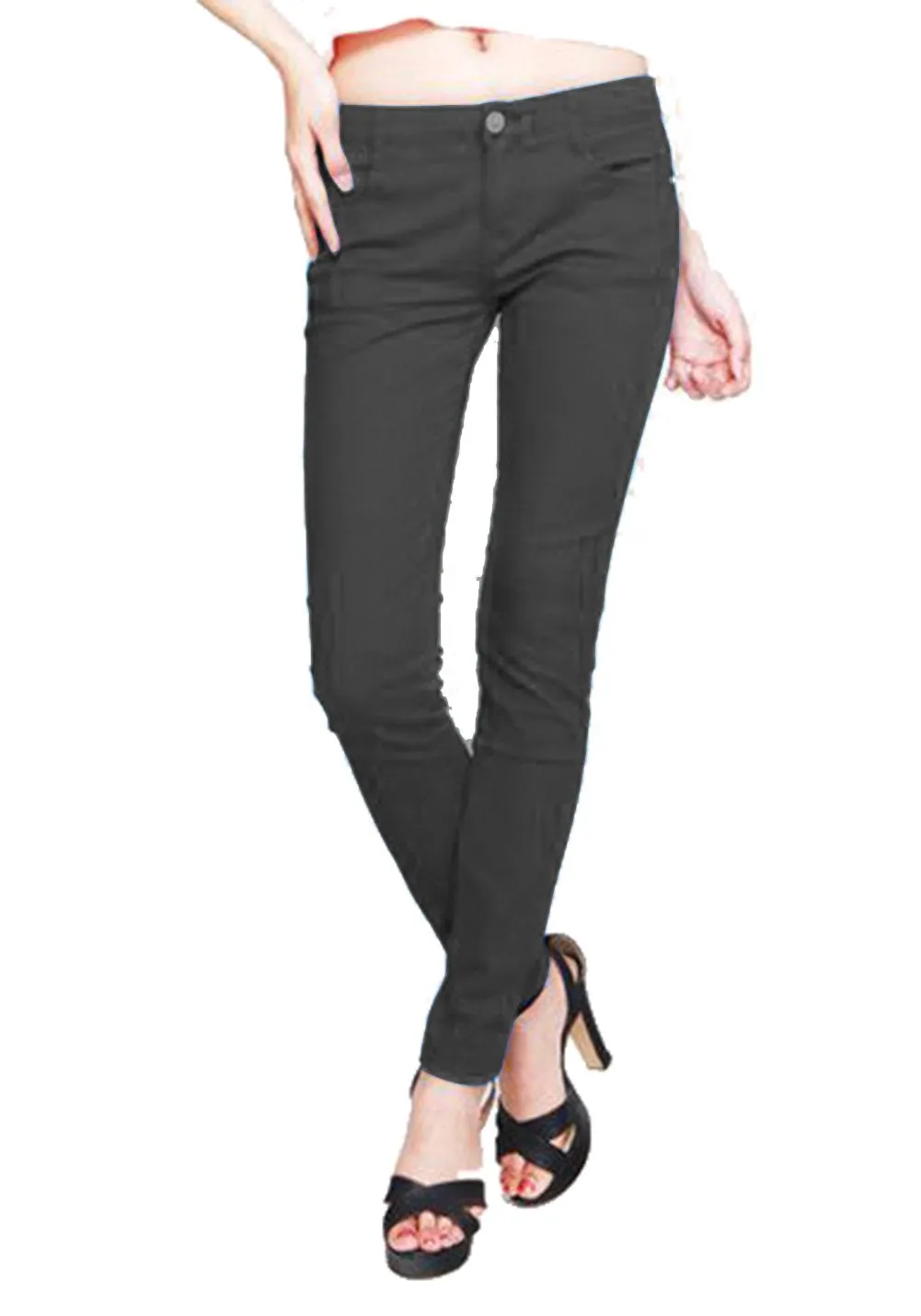 Hollywood Star Fashion Women's Misses French Terry Skinny Stretch Leggings
