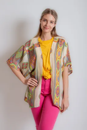 Ivory Embroidered Cardigan