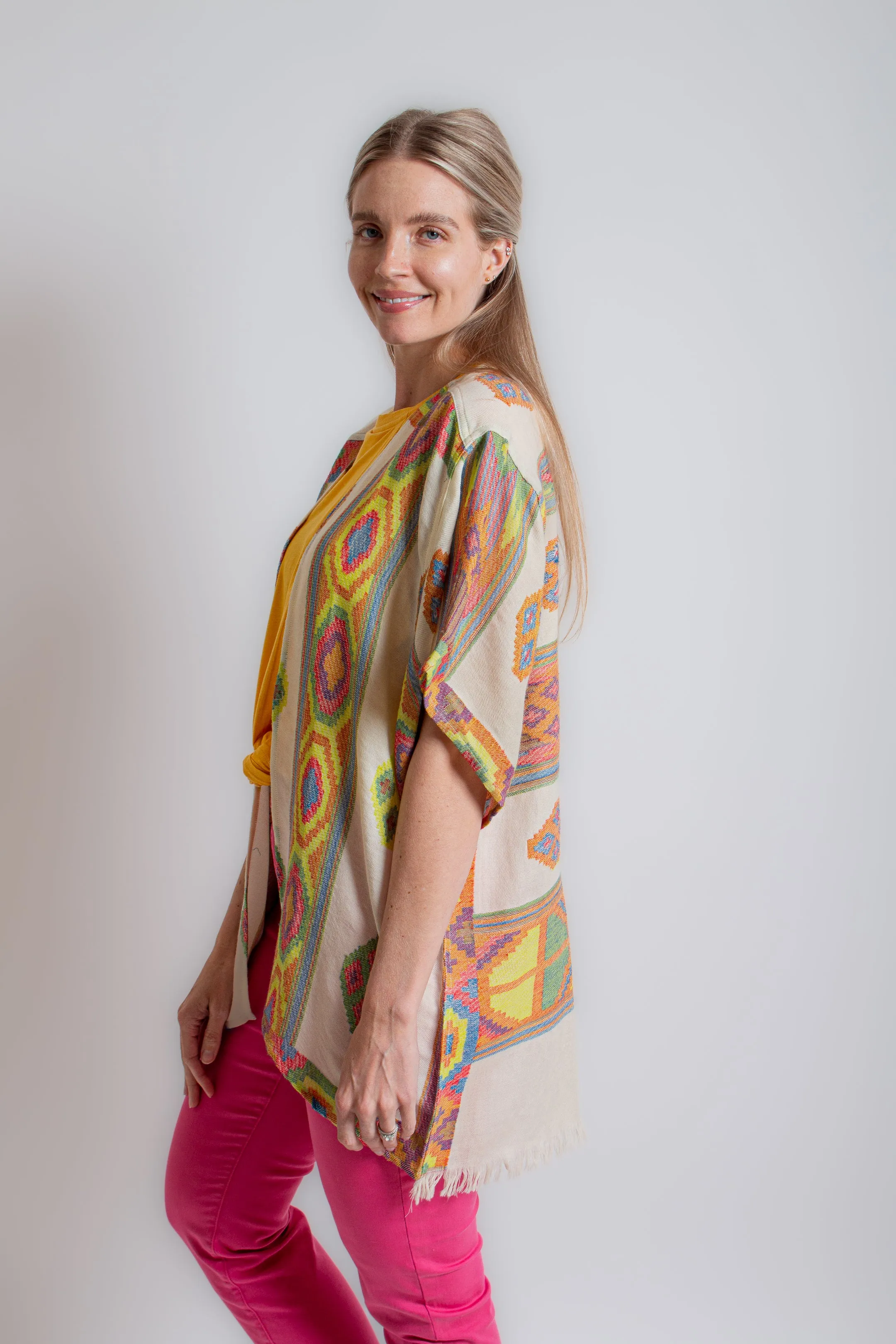 Ivory Embroidered Cardigan
