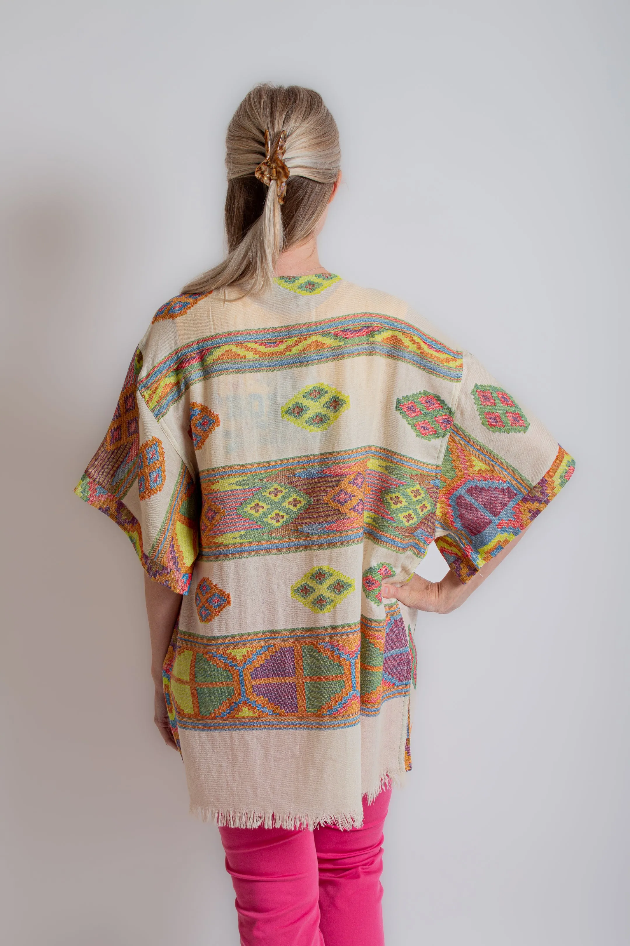 Ivory Embroidered Cardigan