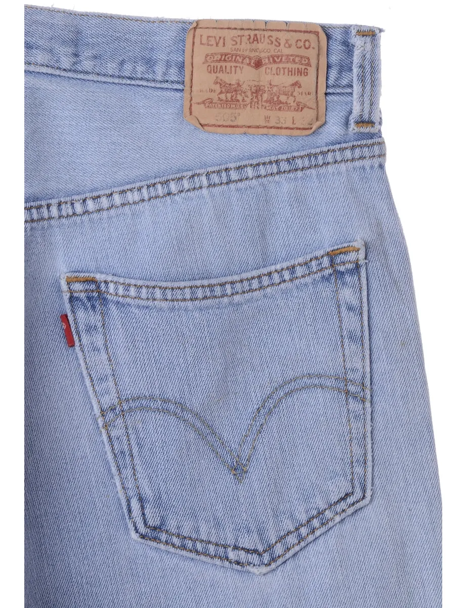 Label Light Wash Cropped Jeans