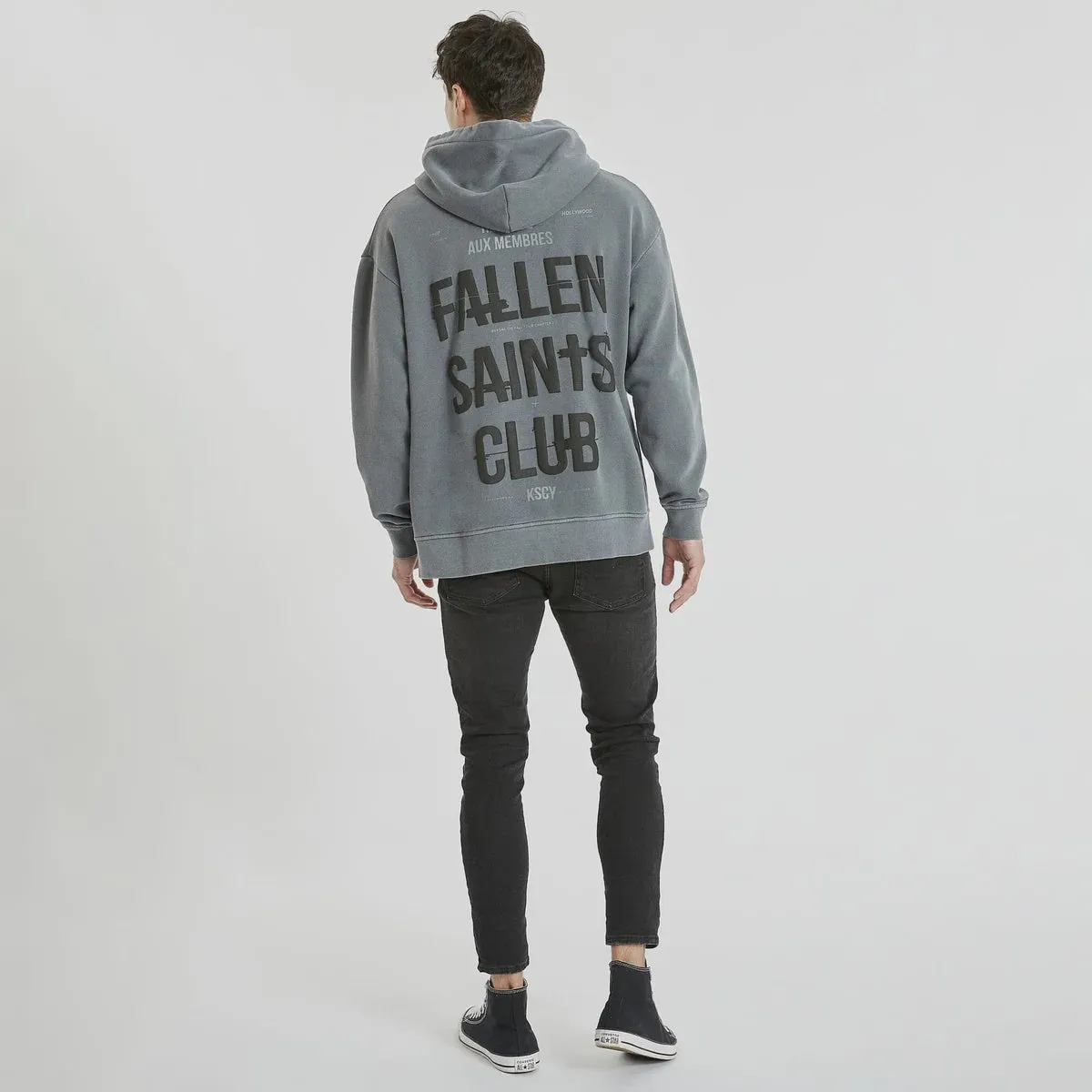 Leland Relaxed Hooded Sweater - Pigment Castlerock
