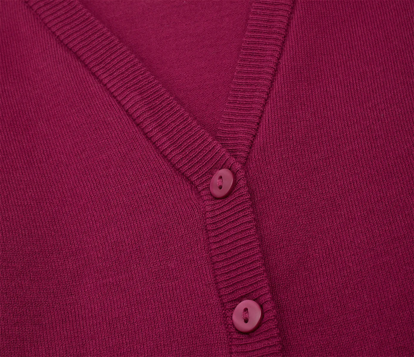 Lightweight Straight Edge Cardigan - Burgundy
