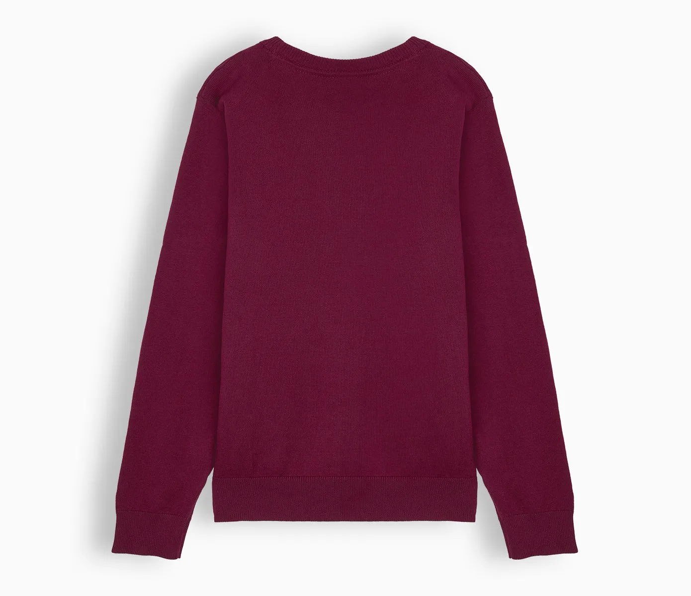 Lightweight Straight Edge Cardigan - Burgundy