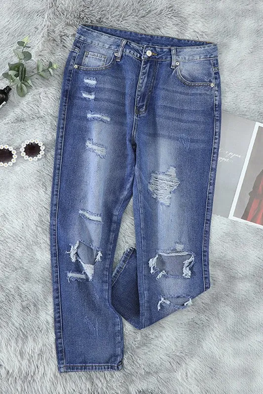 Logan James Light Wash Ripped Jeans
