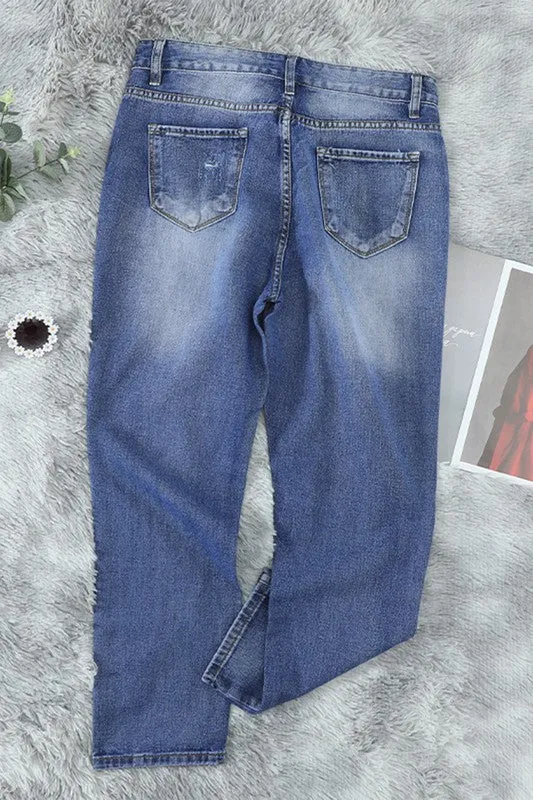 Logan James Light Wash Ripped Jeans